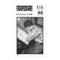 Drawing Fairies Stamp by Nathan Lee James