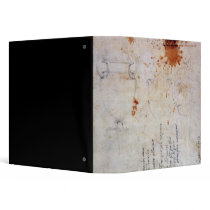 Drawing of an Urn and Figure with Notes 3 Ring Binders