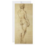 Drawing of Michelangelo's David by Raphael Rack Card Template