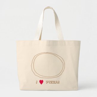 Drawing of Plain Pizza to decorate, bags