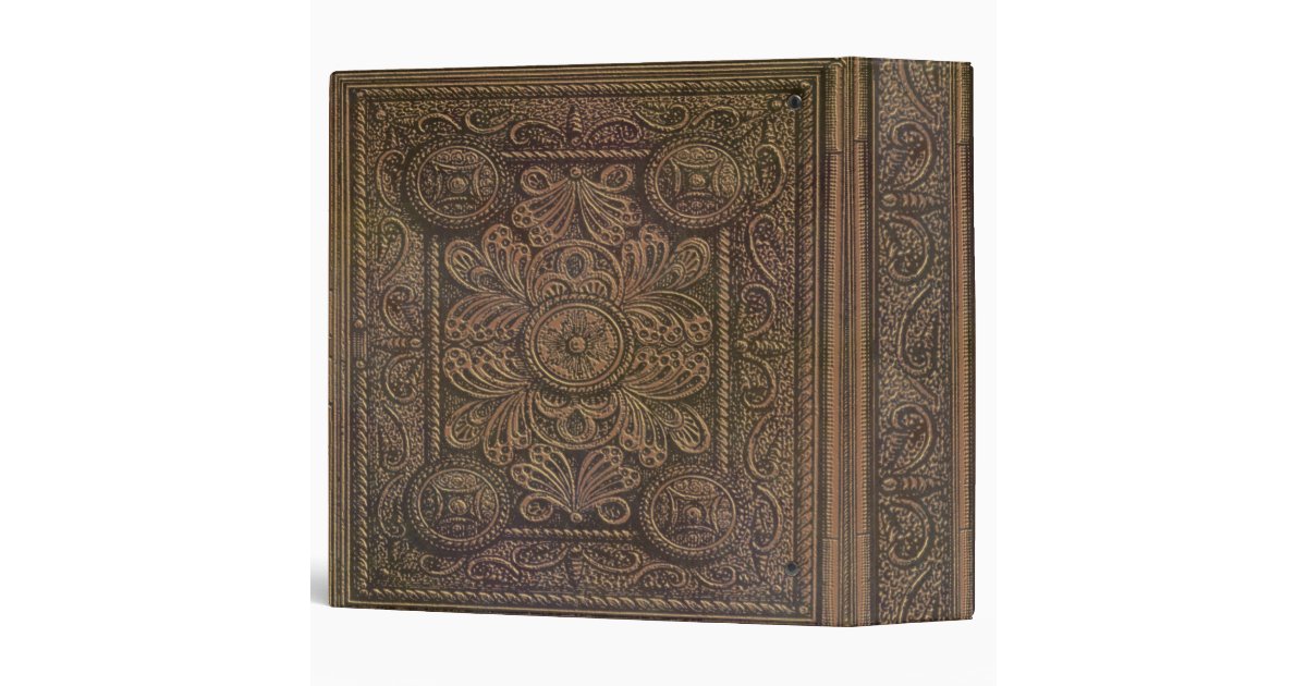 drawing of vintage decorative book cover 3 ring binder avery binder covers