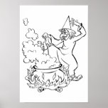 Drawing to be colored for Halloween - Print