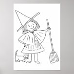 Drawing to be colored for Halloween - Posters