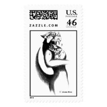 Drawing: Werewolf postage