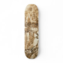 Drawings by Leonardo da Vinci skateboards
