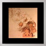 Drawings of Cannons by Leonardo Da Vinci posters