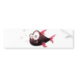 Drawn Fish Underwater Friend Comic Colors Bumper Stickers
