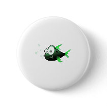 Drawn Fish Underwater Friend Comic Colors Pinback Button