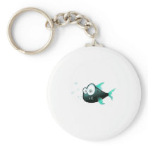 Drawn Fish Underwater Friend Comic Colors Key Chain