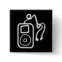 Drawn iPod Black Button
