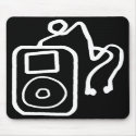 Drawn iPod Black Mousepad by jcbing Drawn iPod Black Mousepad