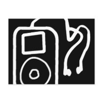 Drawn iPod Black Postcards by jcbing Drawn iPod Black Postcards
