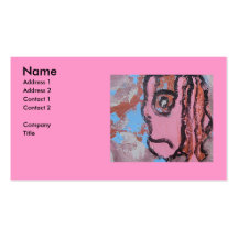 DREAD PINK BUSINESS CARD TEMPLATE