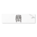 dread skull bumper stickers