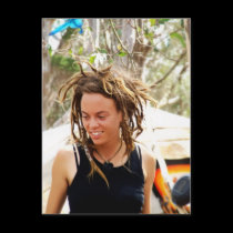 Dreadlock Girl Postcard postcards