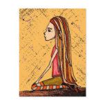 dreadlock girl postcards