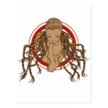 Dreadlock Girl Postcard