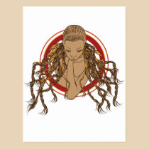 Dreadlock Girl postcards