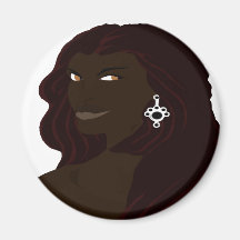 Dreadlock Headshot 2(Sketchbook Pro) Refrigerator Magnet