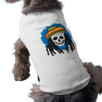 Dreadlock skull doggie t shirt