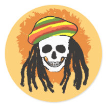 Dreadlock skull stickers by JellyRollDesigns Dreadlock skull stickers