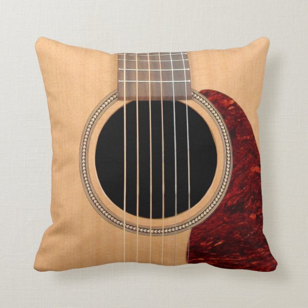 Dreadnought Acoustic 6 string Guitar pillow