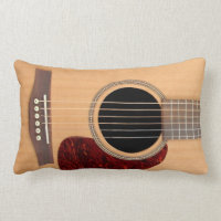 Dreadnought Acoustic six string Guitar Throw Pillows