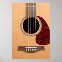Dreadnought Acoustic six string Guitar Posters