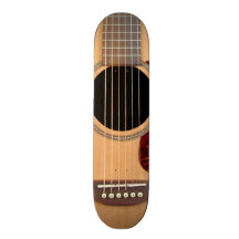 Dreadnought Acoustic six string Guitar Skate Deck
