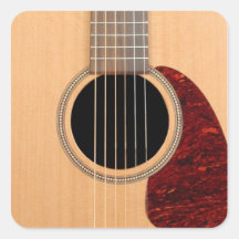 Dreadnought Acoustic six string Guitar Stickers