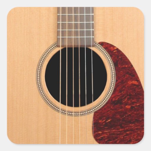Dreadnought Acoustic six string Guitar Stickers