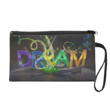 Dream (a little dream every day) Wristlet Clutch