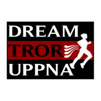 Dream Believe Achieve Swedish Runner Poster