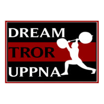 Dream Believe Achieve Swedish Weightlifter Poster