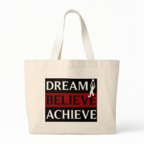 Dream Believe Achieve Womens Volleyball Tote Bag