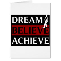 Dream Believe Achieve Womens Volleyball Greeting Card