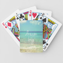 Dream big bicycle poker cards
