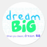Dream Big - Blue Stickers