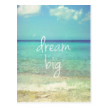 Dream big postcards