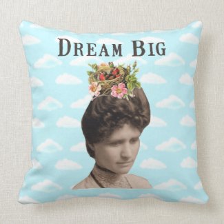 Dream Big Vintage Photo Collage Pillows