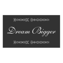 Dream Bigger Gift Card business cards by Fishprint Dream Bigger Gift Card business cards