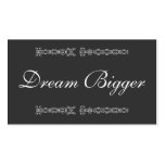 Dream Bigger Gift Card Business Card Template
