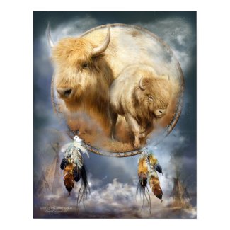 Dream Catcher Series-Spirit Of The White Buffalo print