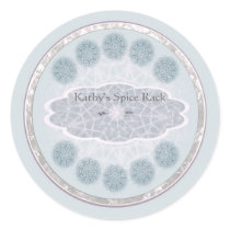 Dream catcher slate blue personalizable labels round stickers
