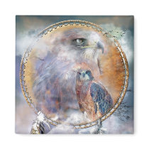 Dream Catcher - Spirit Hawks Art Magnet