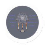 dream catcher round stickers