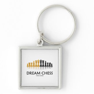 Dream Chess (Reflective Chess Set) keychain
