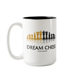 Dream Chess (Reflective Chess Set) mug