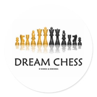 Dream Chess (Reflective Chess Set) sticker
