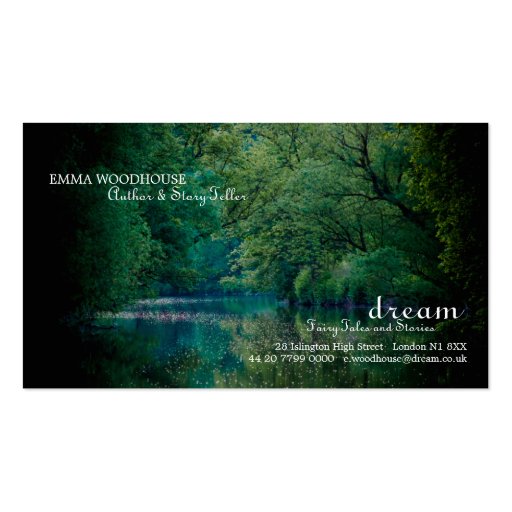Dream - Fairyland  Business Card (front side)